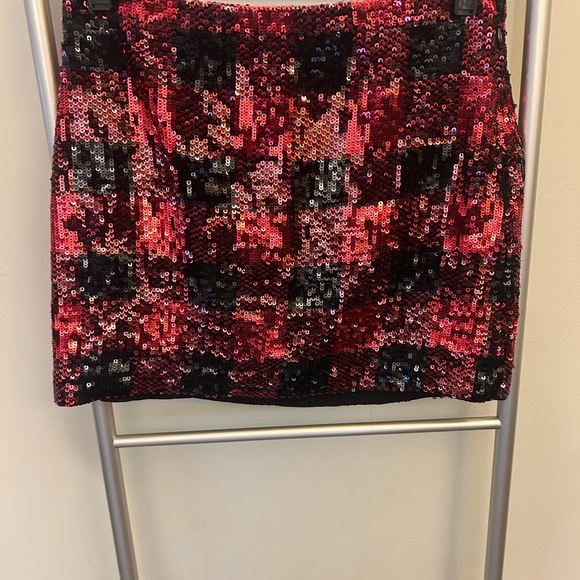 Polo Ralph Lauren Other - Polo by Ralph Lauren Red and Black Sequin Mini Skirt